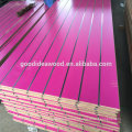 Slot Melamine MDF with aluminum bars 1220*2440*15mm 17mm FOR EXHIBITION